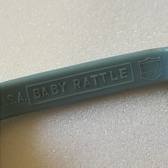 VTG ca 1944 Nu-Dell Plastc USA Baby rattle toy retro phone doll play - Picture 3 of 5